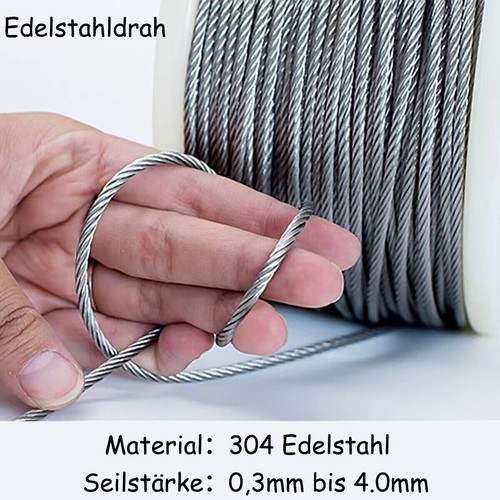 Edelstahlseil 3mm 4mm - edelstahlseil, 0,4mm