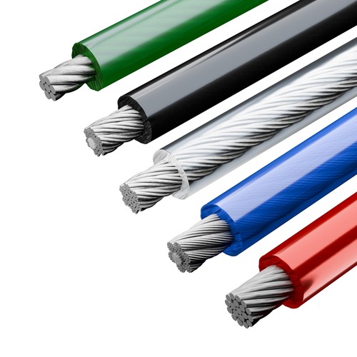 Drahtseil pvc bis 10 - ab, 5m