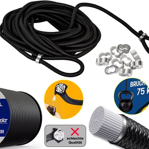 Gummiseil meter - 10,