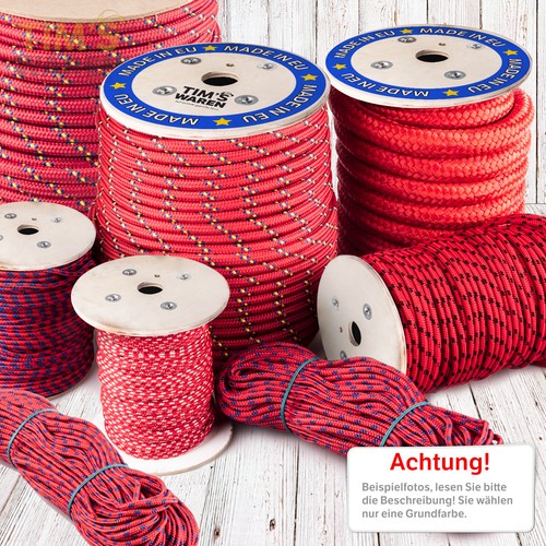 Polypropylen seil rot 2mm - 2mm,