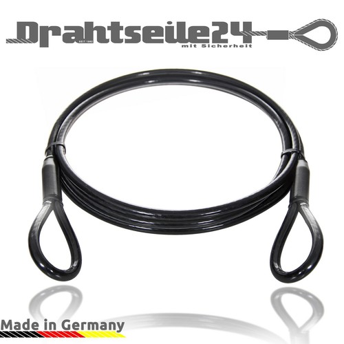 Stahlseil ummantelt mit ösen - ummantelt,