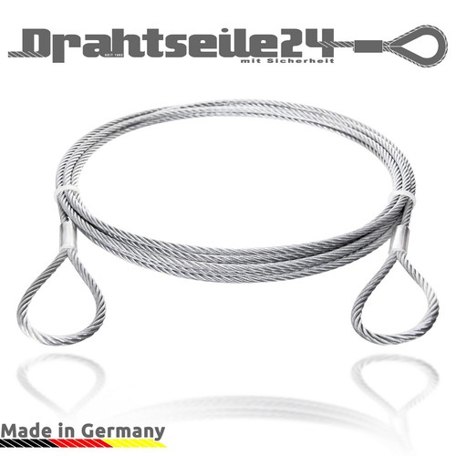 Stahlseil mit ösen schlaufen - stahlseil,